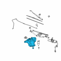 OEM GMC Canyon Washer Reservoir Diagram - 88958230