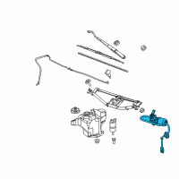 OEM 2012 GMC Canyon Wiper Motor Diagram - 88958223