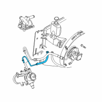 OEM 2004 Jeep Wrangler Line-Power Steering Return Diagram - 52089014AD