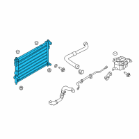 OEM 2014 Ford Explorer Radiator Diagram - EB5Z-8005-A