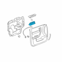 OEM 2006 GMC Canyon Window Switch Diagram - 25779767