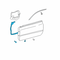 OEM Toyota Solara Lower Weatherstrip Diagram - 67861-AA050