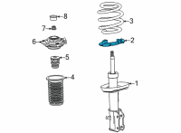 OEM 2020 Buick Encore GX Spring Insulator Diagram - 42481664