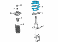 OEM 2022 Chevrolet Trailblazer Coil Spring Diagram - 42743537