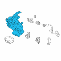OEM 2018 Kia Cadenza Clock Spring Contact Assembly Diagram - 93490D4620