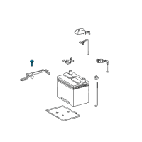 OEM Toyota Camry Hold Down Clamp Mount Bolt Diagram - 90080-11205