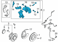 OEM 2021 Kia Sorento Caliper Kit-Rr Brake Diagram - 58311P2A00