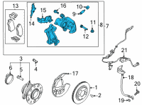 OEM 2022 Kia Sorento Caliper Kit-Rr Brake Diagram - 58311P2A00