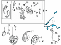 OEM 2022 Kia Sorento Cable Assembly-ABSEXT, L Diagram - 58950P2000