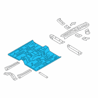 OEM 2009 Hyundai Elantra Panel-Center Floor Diagram - 65111-2H010