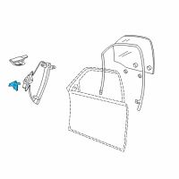 OEM 1994 Mercury Grand Marquis Window Motor Bracket Diagram - F2AZ-54233B94-A