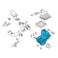 OEM 2016 Lincoln Navigator Lower Tray Diagram - BL3Z-8A080-B