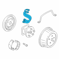 OEM 2001 Oldsmobile Silhouette Hose Asm-Rear Brake Diagram - 17999810