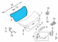 OEM 2020 Nissan Sentra WEATHERSTRIP-TRUNK LID Diagram - 84830-6LW0A