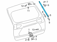 OEM 2022 Toyota Corolla Cross Lift Cylinder Diagram - 68960-0A040