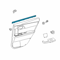 OEM 2018 Toyota Corolla iM Belt Weatherstrip Diagram - 68173-12341