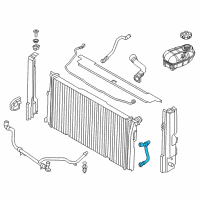 OEM BMW 435i Gran Coupe Radiator Coolant Hose Diagram - 17-12-7-627-509