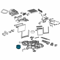 OEM GMC Yukon XL Blower Motor Diagram - 23412312