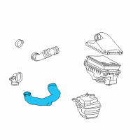 OEM 2000 Toyota Corolla Inlet Duct Diagram - 17751-0D010