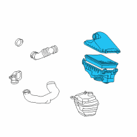 OEM 1999 Toyota Corolla Air Cleaner Assembly Diagram - 17700-0D010