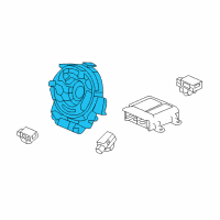 OEM Honda Accord Reel Assembly, Cable Diagram - 77900-T2A-G21