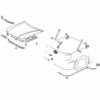 OEM 2005 Lexus GS300 Hood Lock Assembly Diagram - 53510-33010