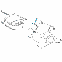 OEM Lexus GS430 Set,Support Assembly,HOO Diagram - 53440-39215