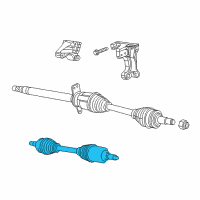 OEM 2013 Dodge Dart Axle Half Shaft Diagram - 52123543AC