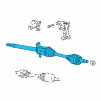 OEM 2016 Dodge Dart Axle Half Shaft Diagram - 52123842AC