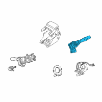 OEM Lexus CT200h Switch Assy, Windshield Wiper Diagram - 84652-48190