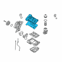 OEM Kia Sorento Cover Assembly-Rocker LH Diagram - 224103C170