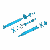 OEM 2018 Ford F-250 Super Duty Drive Shaft Diagram - HC3Z-4R602-EX