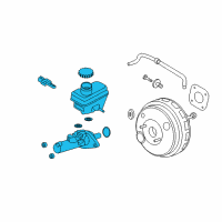 OEM 2010 Mercury Mariner Master Cylinder Diagram - 9L8Z-2140-A