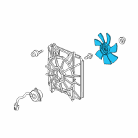 OEM 2006 Honda Accord Fan, Cooling Diagram - 19020-RCJ-A01