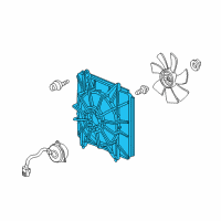 OEM 2009 Honda Accord Shroud Diagram - 38615-R40-A01