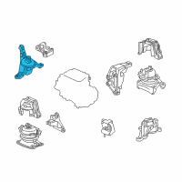 OEM 2016 Acura RDX Rubber Assembly Diagram - 50820-TX4-A02