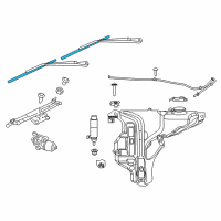 OEM 2022 Dodge Durango Blade-Front WIPER Diagram - 68194931AA