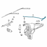 OEM 2019 Jeep Grand Cherokee Hose-Windshield Washer Diagram - 68275595AB