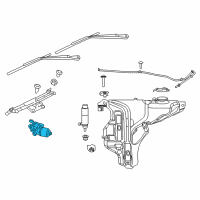 OEM 2014 Jeep Grand Cherokee Windshield WIPER Diagram - 68190045AC