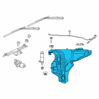 OEM 2017 Dodge Durango Reservoir-Windshield Washer Diagram - 55079365AF