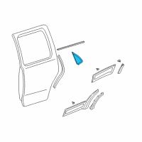 OEM 2005 Ford Escape Upper Molding Diagram - YL8Z-7825533-AAA