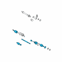 OEM 2008 Hyundai Tucson Shaft Assembly-Drive, RH Diagram - 49500-2E200