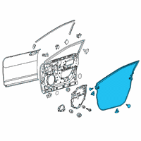 OEM 2020 Lexus RX350L WEATHERSTRIP, Front Door Diagram - 67861-48110