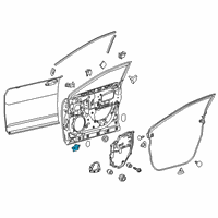 OEM Lexus RX350L Seal, Door Dust Proof Diagram - 67837-48050