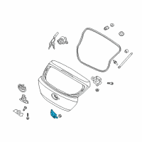 OEM Hyundai Tailgate Actuator Diagram - 95750-0U200