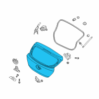 OEM Hyundai Panel Assembly-Tail Gate Diagram - 73700-1R250