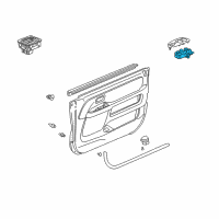 OEM 2006 Honda CR-V Switch Assembly, Power Window Master (Graphite Black) Diagram - 35750-S9A-C05ZA