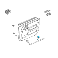 OEM 2002 Honda CR-V Switch Assy., Trunk Opener *NH167L* (GRAPHITE BLACK) Diagram - 35800-S9A-003ZA