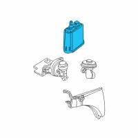 OEM 2005 Mercury Mountaineer Vapor Canister Diagram - F65Z-9D653-AA