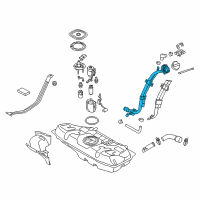 OEM 2017 Kia Rio Neck Assembly-Fuel Filler Diagram - 310401W500